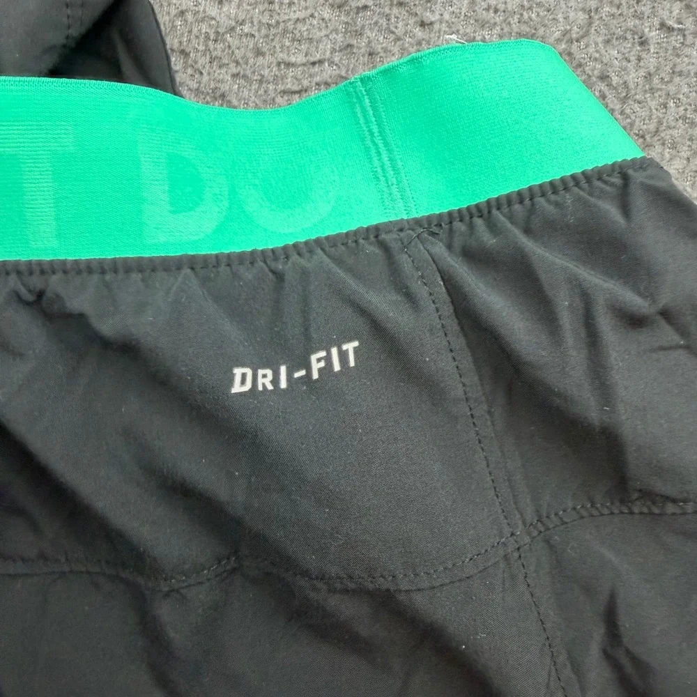 Nike Lacrosse Shorts Women's Small Black Green Dri-FIT Athletic Running Active
